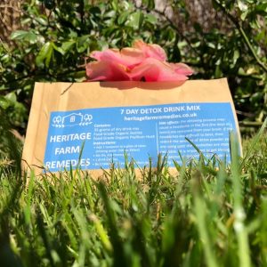 7 Day detox starter pack product packaging from Heritage Farm Remedies